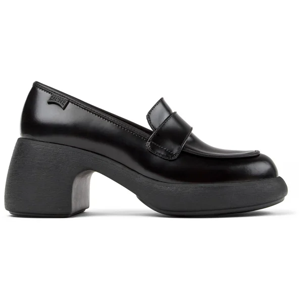 Camper Thelma II, Women Moccasin/Ballerina, Black